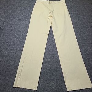 Southern Tide Mens Chino Pants 33 Open Hem Yellow Flat‎ Front